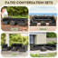 Ensemble de mobilier de patio 7 pièces-236281396-236281355
