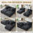 Masir Boneless Sleeper Couch,Double Chaises Lounge With Pillows, Could Plush Corduroy-515763134