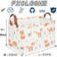 Rectangle panier de renard, panier de rangement imperméable en toile pliable, organisateur de jouets, paniers à linge pour chambre d'enfant, décoration de chambre de bébé, paniers à jouets, décor de chambre de bébé Woodland