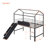 Metal House Bed With Slide