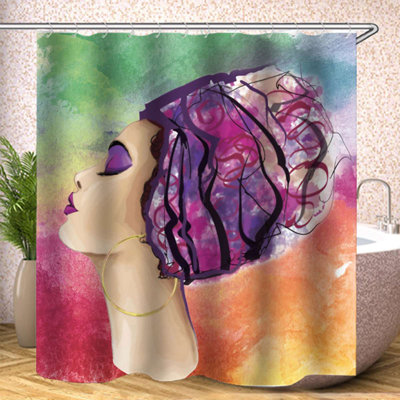 Shower Curtain with Hooks Included