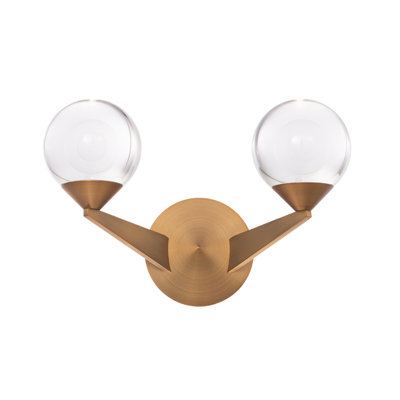 Double Bubble LED Armed Sconce