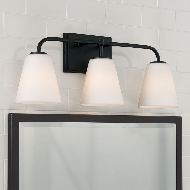 Misty 3 - Light Dimmable Vanity Light, Matte Black