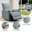 Fauteuil inclinable et pivotant à bascule - siège profond, dossier haut, soutien lombaire, accoudoirs rembourrés-474592843