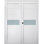 Porte standard Edna en bois manufacturé et en verre préfini