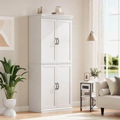 70"H Pantry Cabinet, Freestanding Kitchen Pantry Storage Cabinet With Doors And Adjustable Shelves by Winston Porter