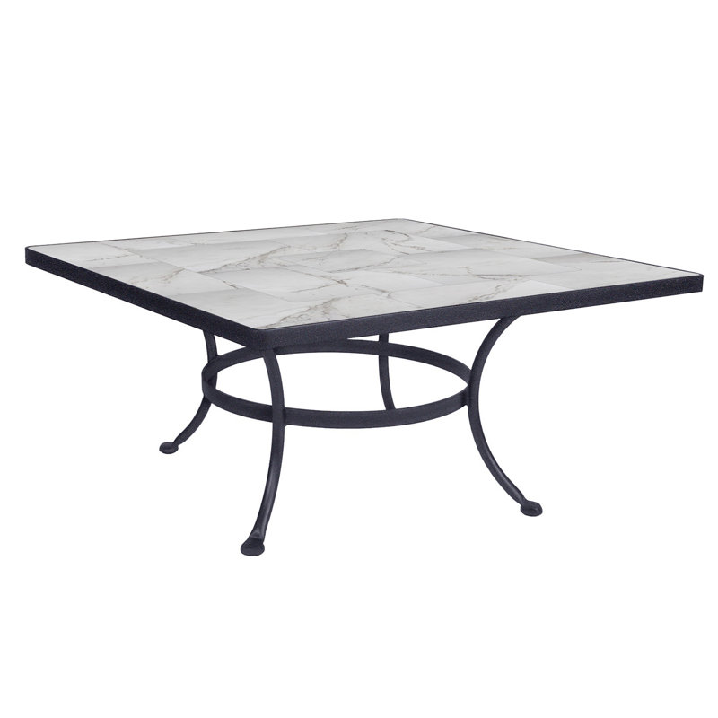 Outdoor Square Coffee Table, Graphite, Pallazo White