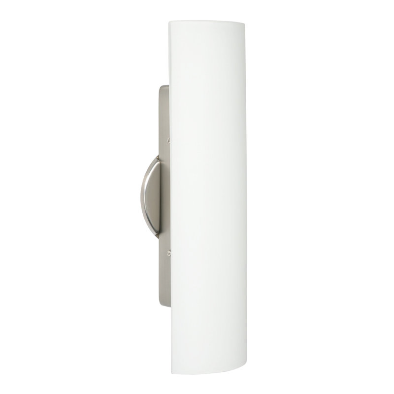 Marylebone Flush Mounted Sconce, Incandescent, not included, Satin Nickel, 15.5" H x 4.75" W x 4.25" D