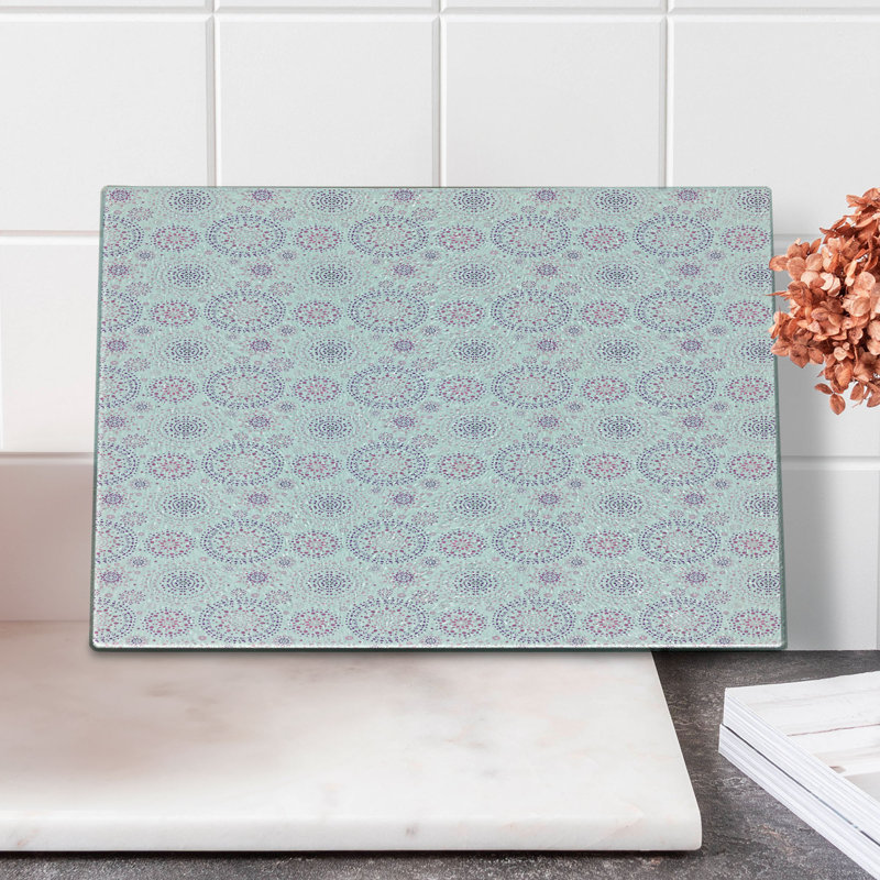Planche à découper en verre trempé Ambesonne Mandala