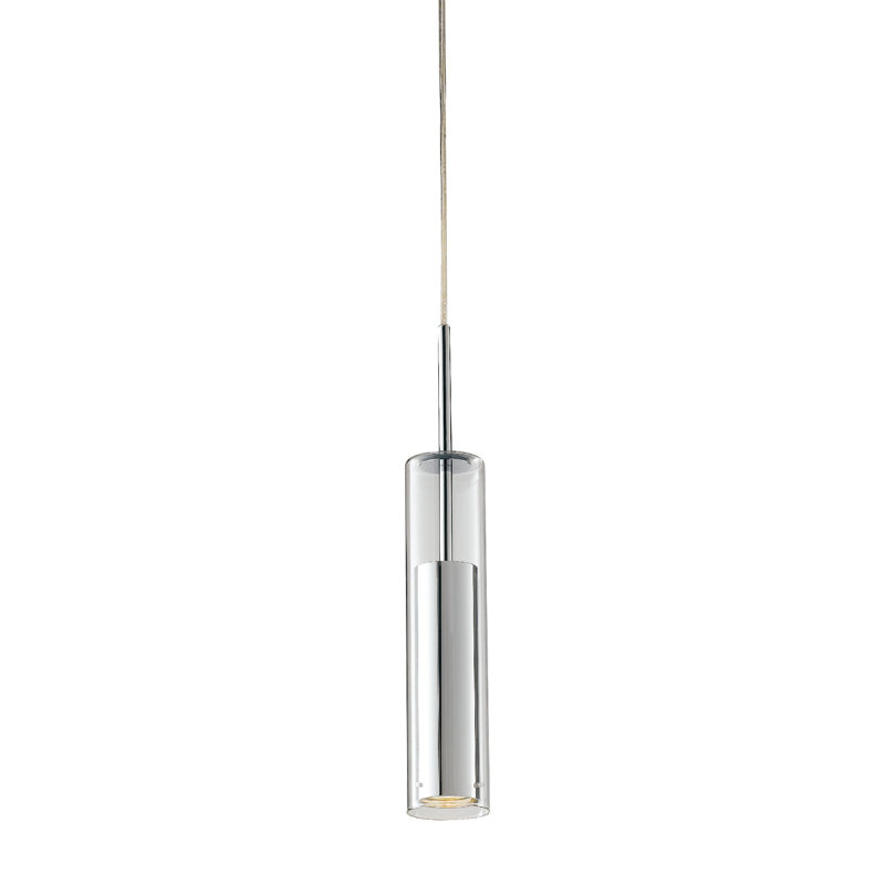 1 - Light Single Pendant, Chrome