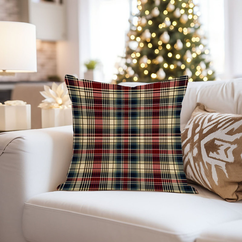 Retro Plaid Pattern  IV, 18"H x 18"W