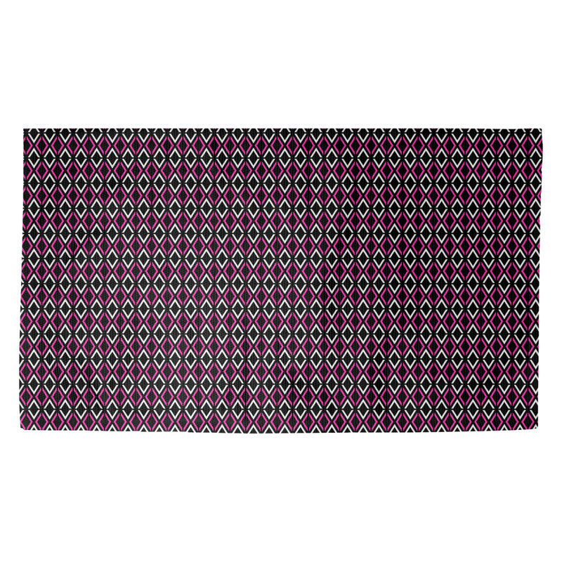 Tapis mauve à motif de losanges Avicia, Rectangle 5 pi 3 po x 7 pi 2 po