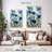 Harnek Abstracted Floral In Blue II-108435703