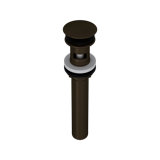 Push Drain Without Overflow