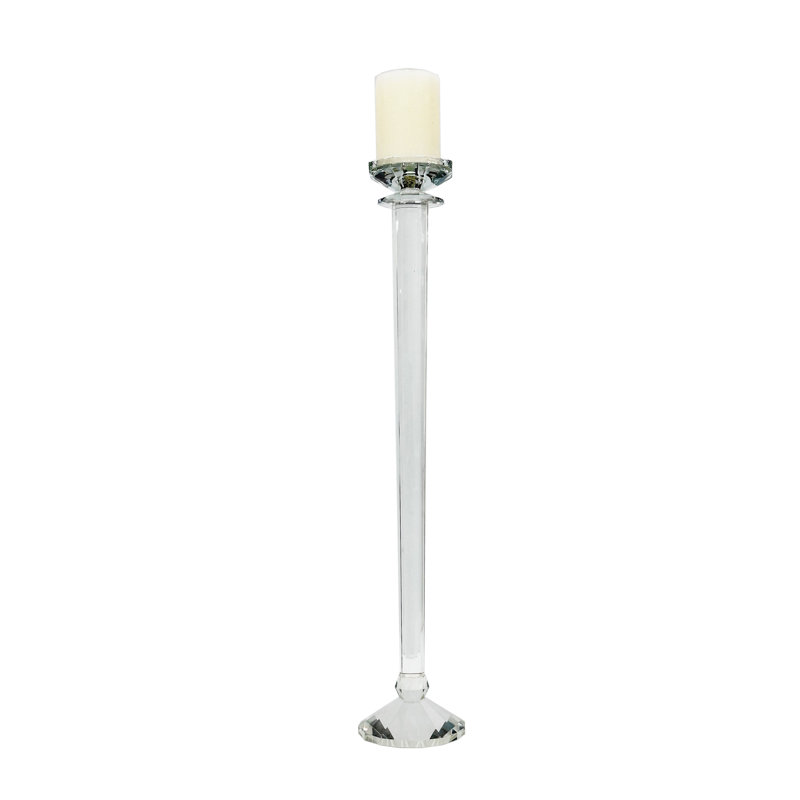 Bougeoir en cristal, 25.59' H x 4.72' W x 4.72' D