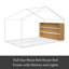 Structure de lit simple en métal avec tablettes et lumières-819454526-819454524