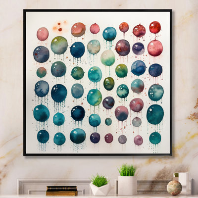 Exploration des profondeurs de la fludité verte I - Art mural abstrait minimaliste