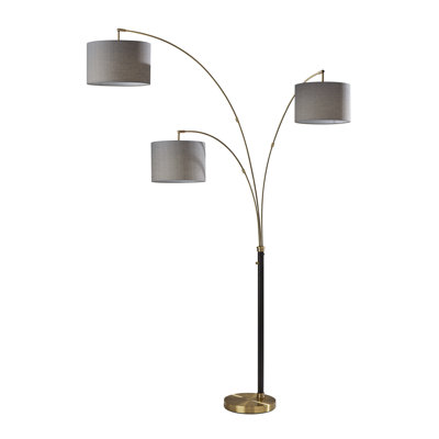 Necmiye 82'' Brass Tree Floor Lamp