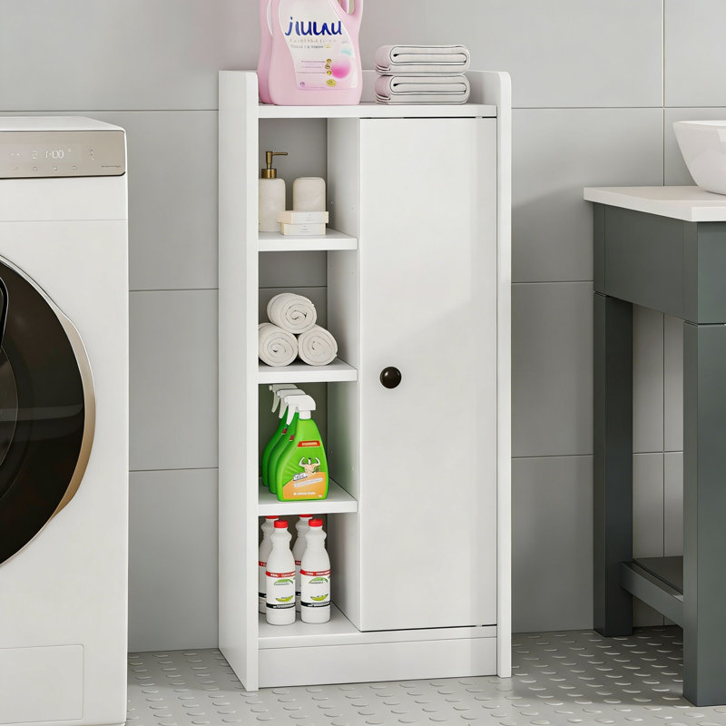Engineered Wood Freestanding Linen Cabinet