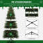 Arbre de Noël artificiel pré-éclairé avec lumières DEL, 9 modes d'éclairage et branches articulées-821461158