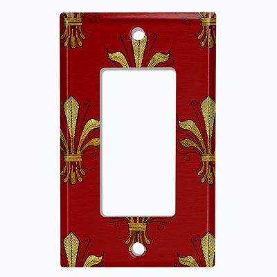 Patterned 1 - Gang Toggle Light Switch Standard Wall Plate