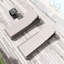Coussin de siège / dossier d'extérieur en polyester très épais R 23 po x l 75 po x P 75 po avec épaisseur de 5 po Ranu-444873516