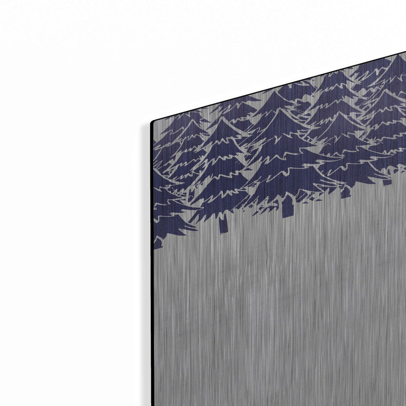 «Alone In The Forest» par Robert Farkas, art mural en métal, H 36 po x l 24 po