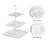 3-Tier Square Cupcake Stand, Dessert Display Holder