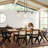 Aurevra 3-Light Dining Pendant with Clear Globe Bubble Glass Shades