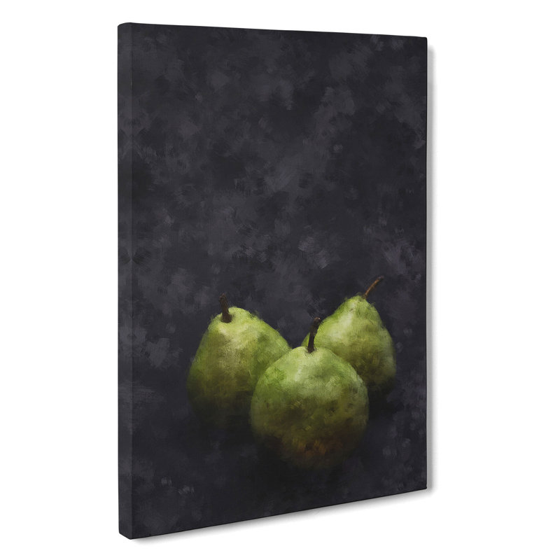 Three Pears - Wrapped Canvas, 60cm H x 40cm W x 3cm D