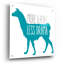 «Llama Drama» par Erin Clark, art mural en verre acrylique-1027159555
