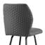 Tabouret 30 "en similicuir et métal noir