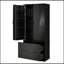 Armoire de cuisine moderne cannelée avec grands tiroirs, support à épices à 8 portes et conception autoportante pour un rangement polyvalent-1319856631