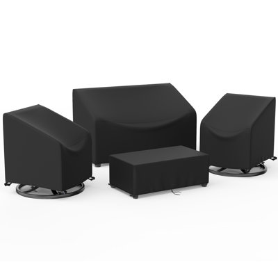 Outdoor Furniture Cover Waterproof Patio Furniture Set Covers for 4 Piece Outdoor Conversation Set