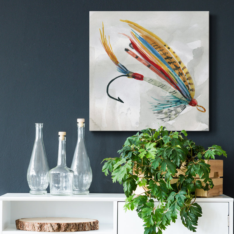 " Fly Hook I ", 16" H x 16" W x 1" D