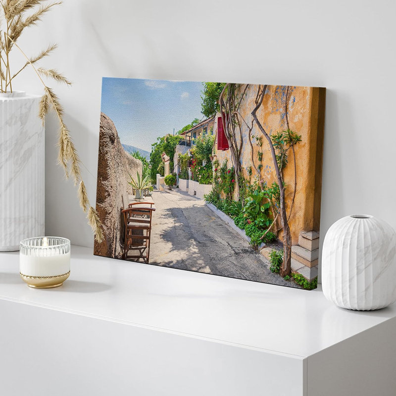 «Italian Village Flower Path Nature Wilderness», reproduction sur toile, H 16 po x l 24 po x P 1,5 po