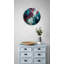 Horloge murale en marbre - Silencieux, verre trempé, motif abstrait-1653417055