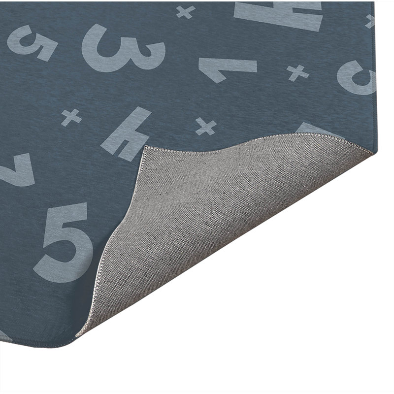 Paillasson d'intérieur Number Match, Bleu, L 60 po x L 84 po