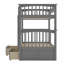 Gammons Kids Twin Over Twin Bunk Bed-1918818487