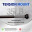 Heavy Duty Tension Shower Curtain Rod, Non-Slip Adjustable No Drilling Bathroom Shower Rod With Rust-Resistant Finish
