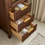 22 po. Armoire de rangement vieillie en chêne brun foncé pour salle de bain et salon-2032034362-2032034357