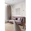 Applique murale en métal chromé 1 lumière avec détails en cristal transparent-95277671