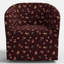 Chaise pivotante Pembroke en ditsia bourgogne Ditsy-121672266