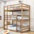 Twin Over Twin Over Twin Triple Wood Bunk Bed With Detachable Feature And Ladder-1659847752