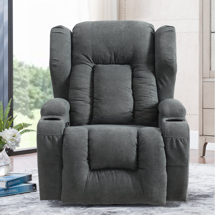 Innovations Fabric Recliner True Innovations Swivel Recliner True