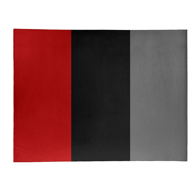 Tapis rouge/gris, Rectangle 4 pi x 6 pi