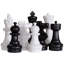 12" Giant Plastic Chess Set with a Quick Fold Nylon Board