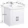 The Renovators Supply Inc. 23.62'' Gloss Square Bathroom Sink with Faucet and Overflow