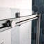 Porte de douche coulissante à dérivation - Verre trempé transparent de 5/16 po. Plaqué. Fuite. Coulissante lisse. Salle de bain. Film anti-explosion. Installation facile.