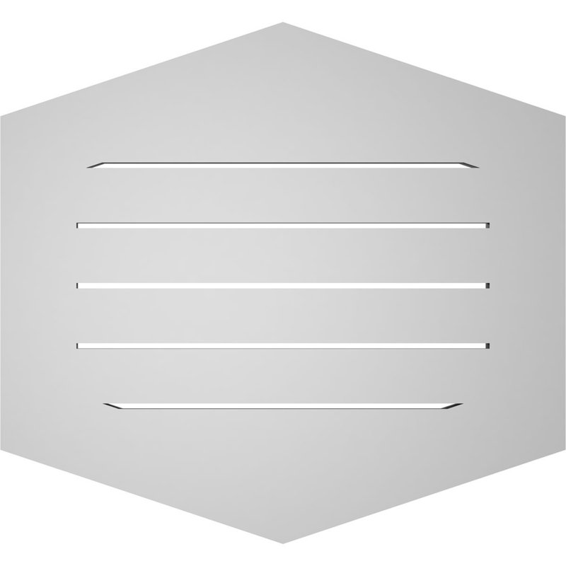 Pente verticale verticale en uréthane 4 pi, H 24 po x l 26 po x P 1 po